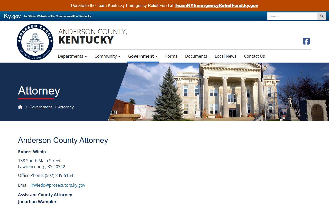 Anderson County arrest records and court charges County Attorney source