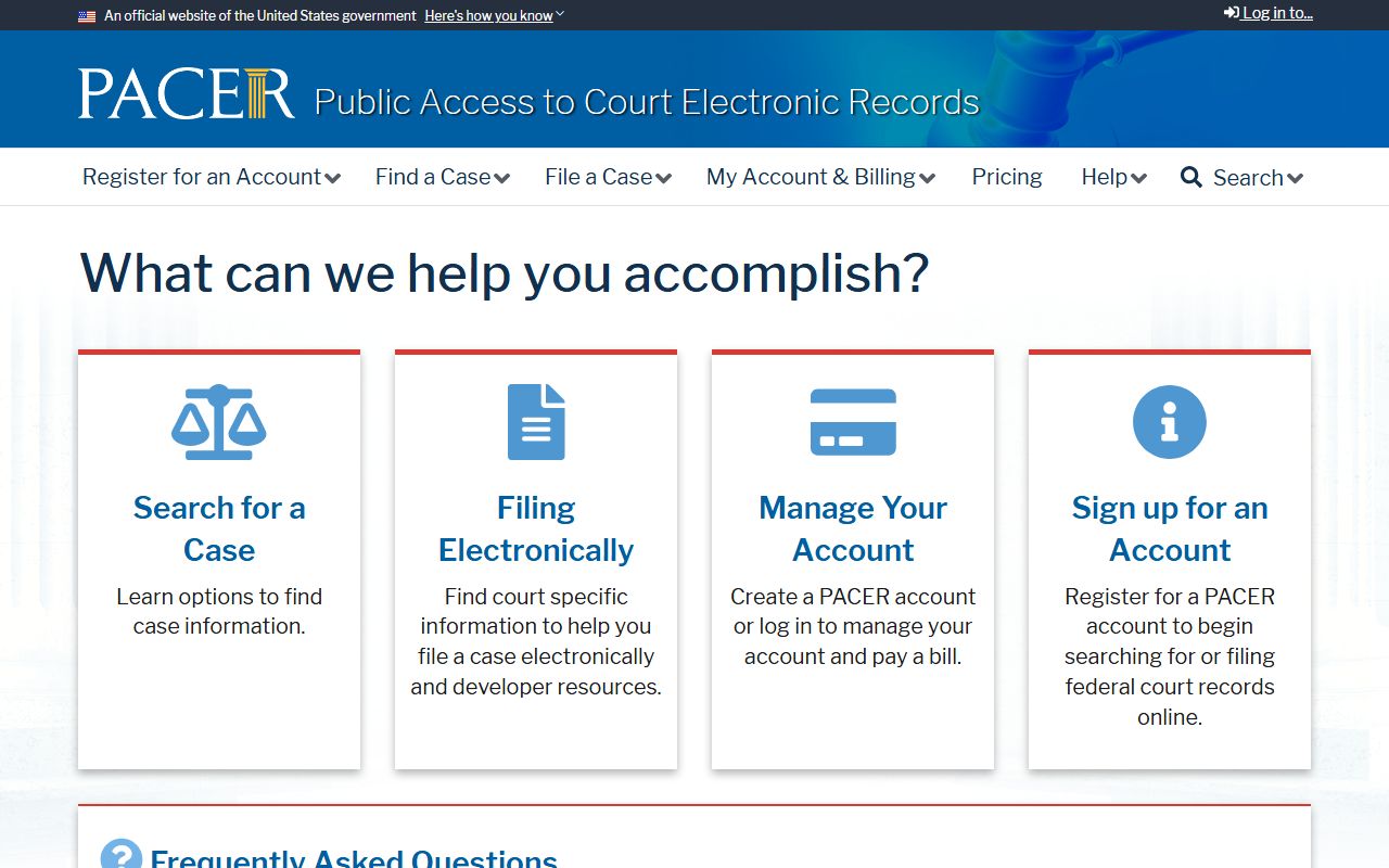 Anderson County Circuit Court records PACER federal record access