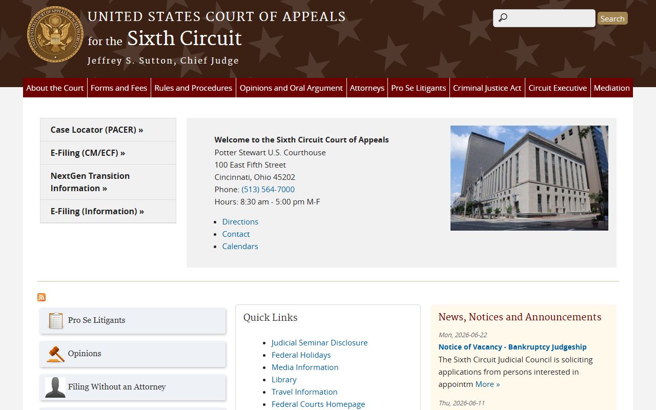 Anderson County traffic court records federal appellate court page